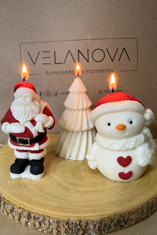 Vela de soya Pack Navideño Especial x3 hecha a mano – VelaNova, foto 2