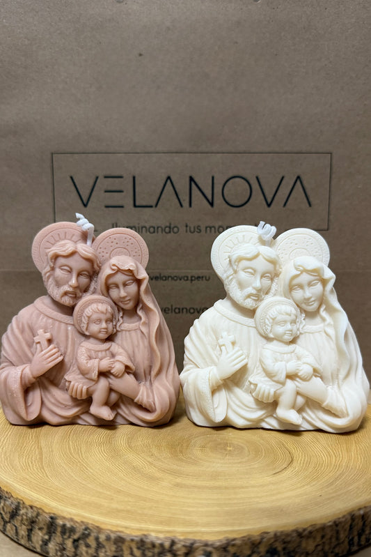 Vela de soya Sagrada Familia x9cm - 115gr hecha a mano – VelaNova