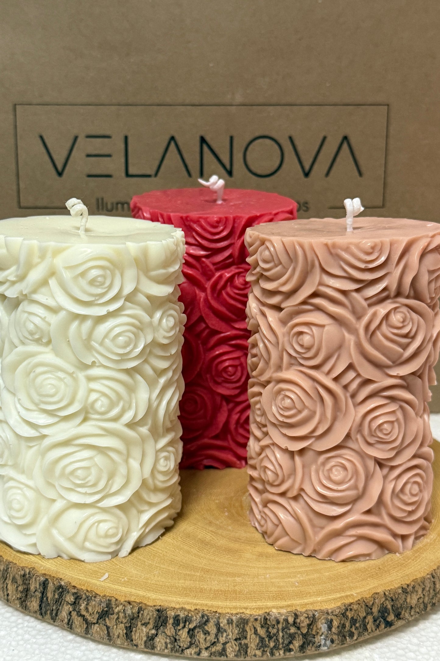 Vela Brisa de Rosas x10cm - 270gr