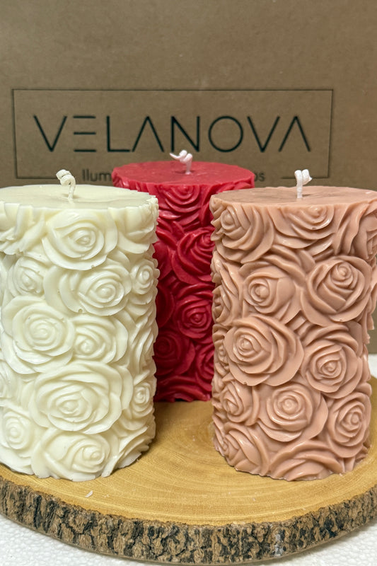 Vela Brisa de Rosas x10cm - 270gr