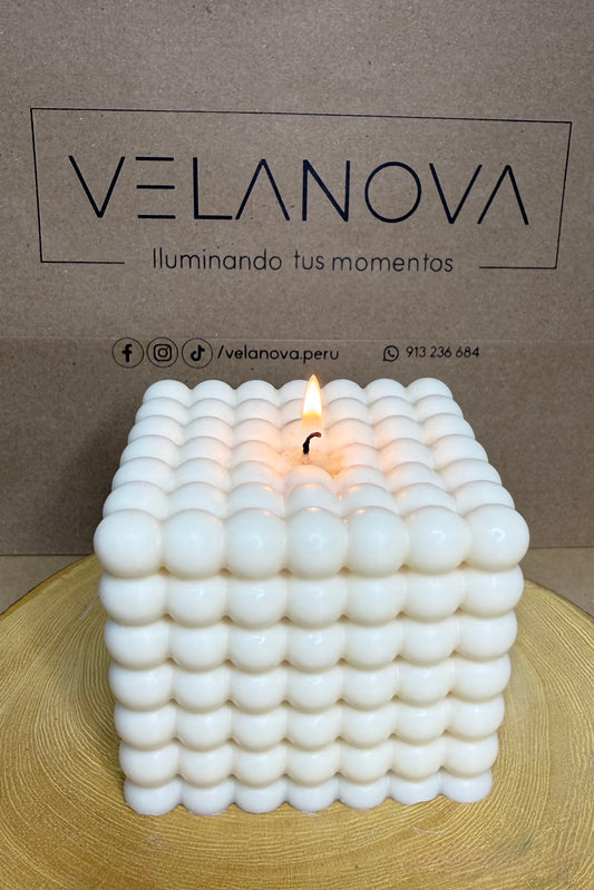 Vela Nova Cube x8cm - 450gr