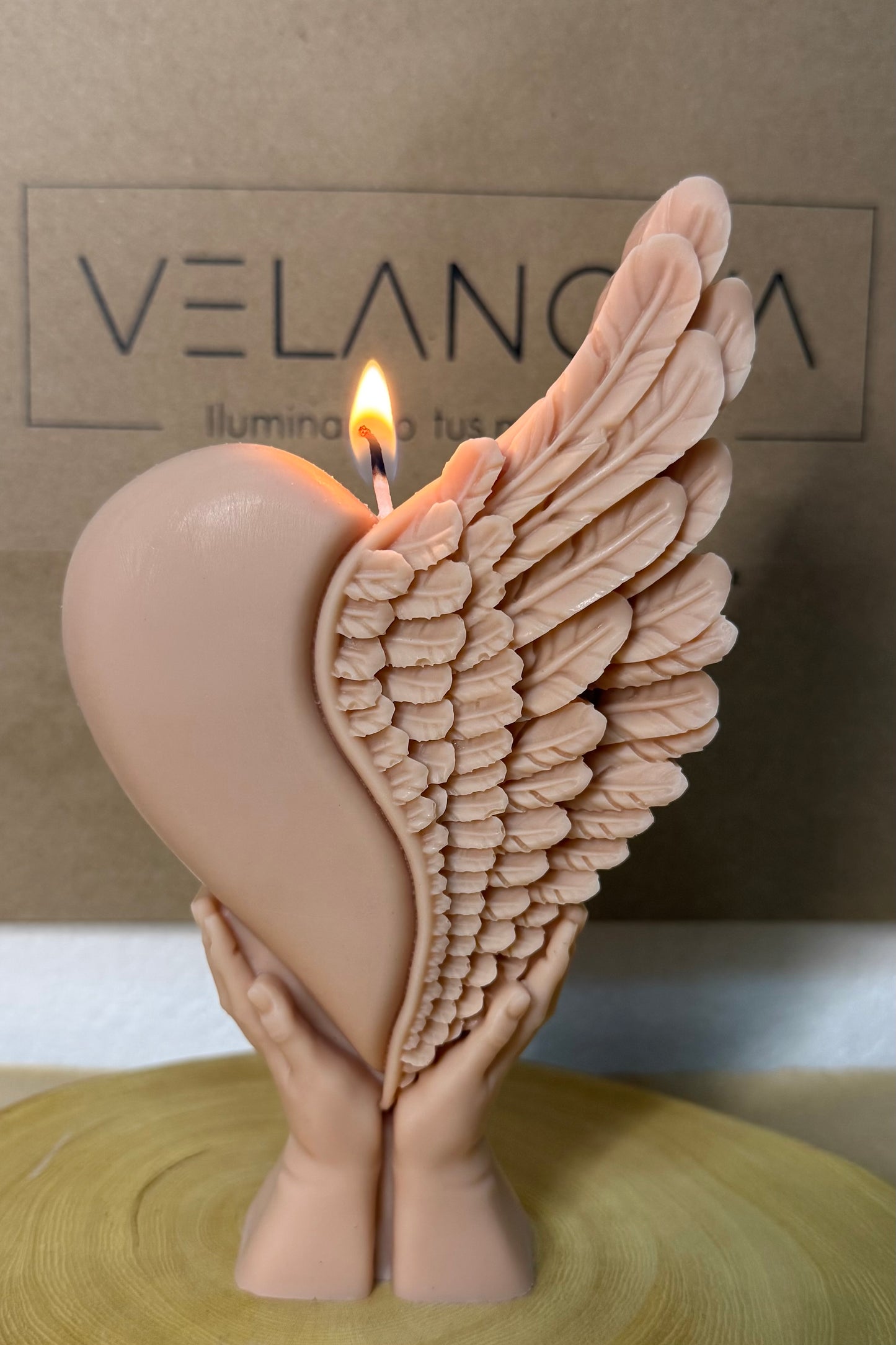 Vela Corazón de Ángel x12.5cm - 350gr