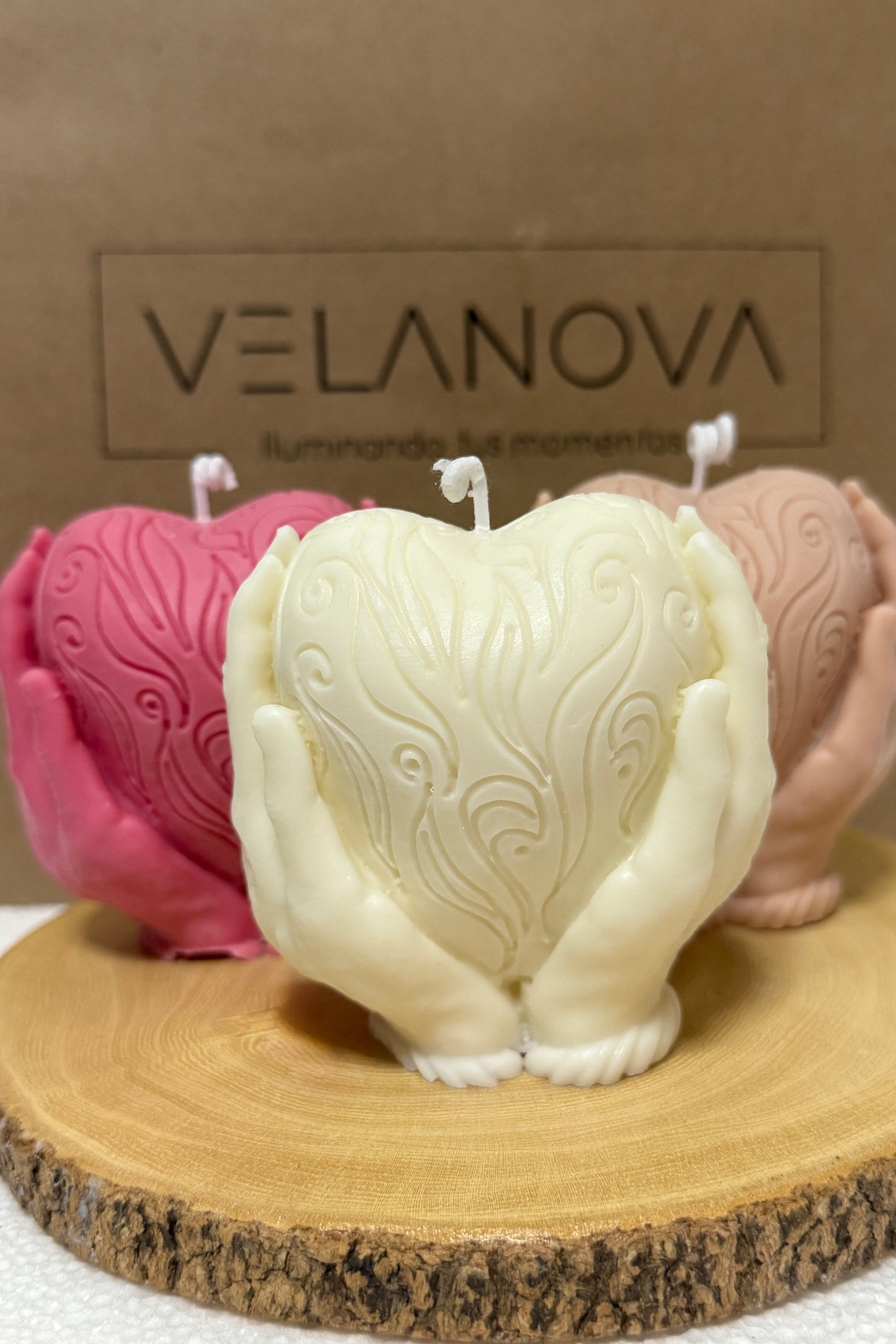 Vela Mi corazón en tus Manos x7.5cm - 155gr