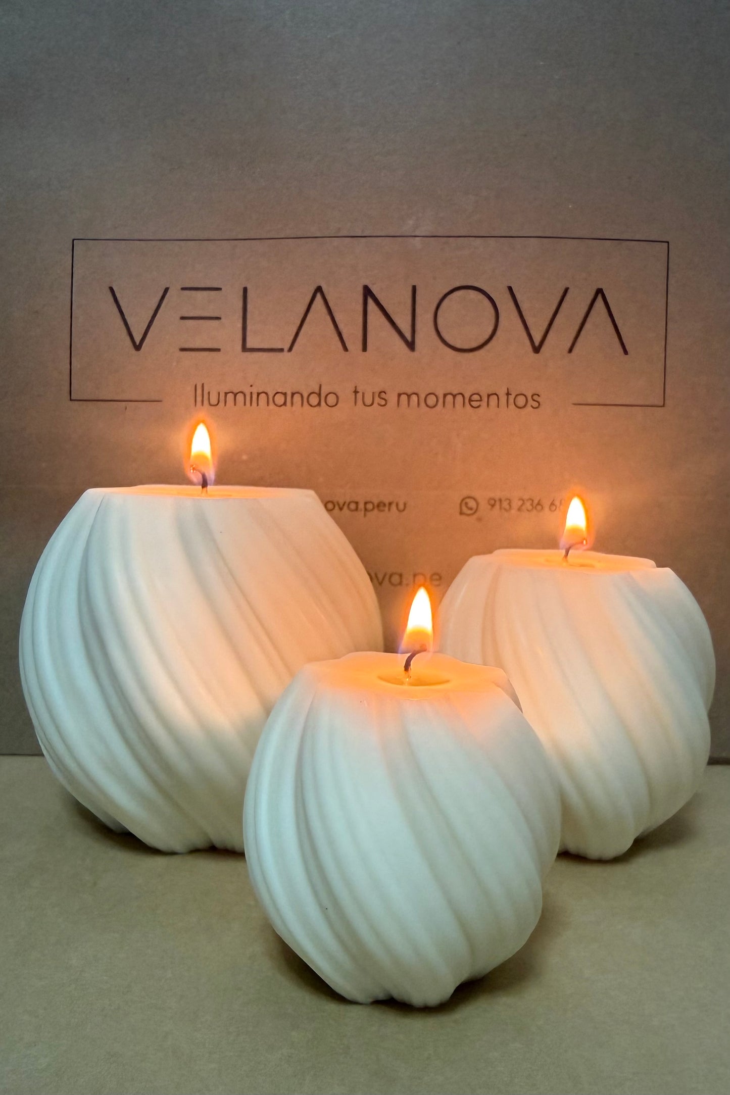 Pack Velas Geométricas x3