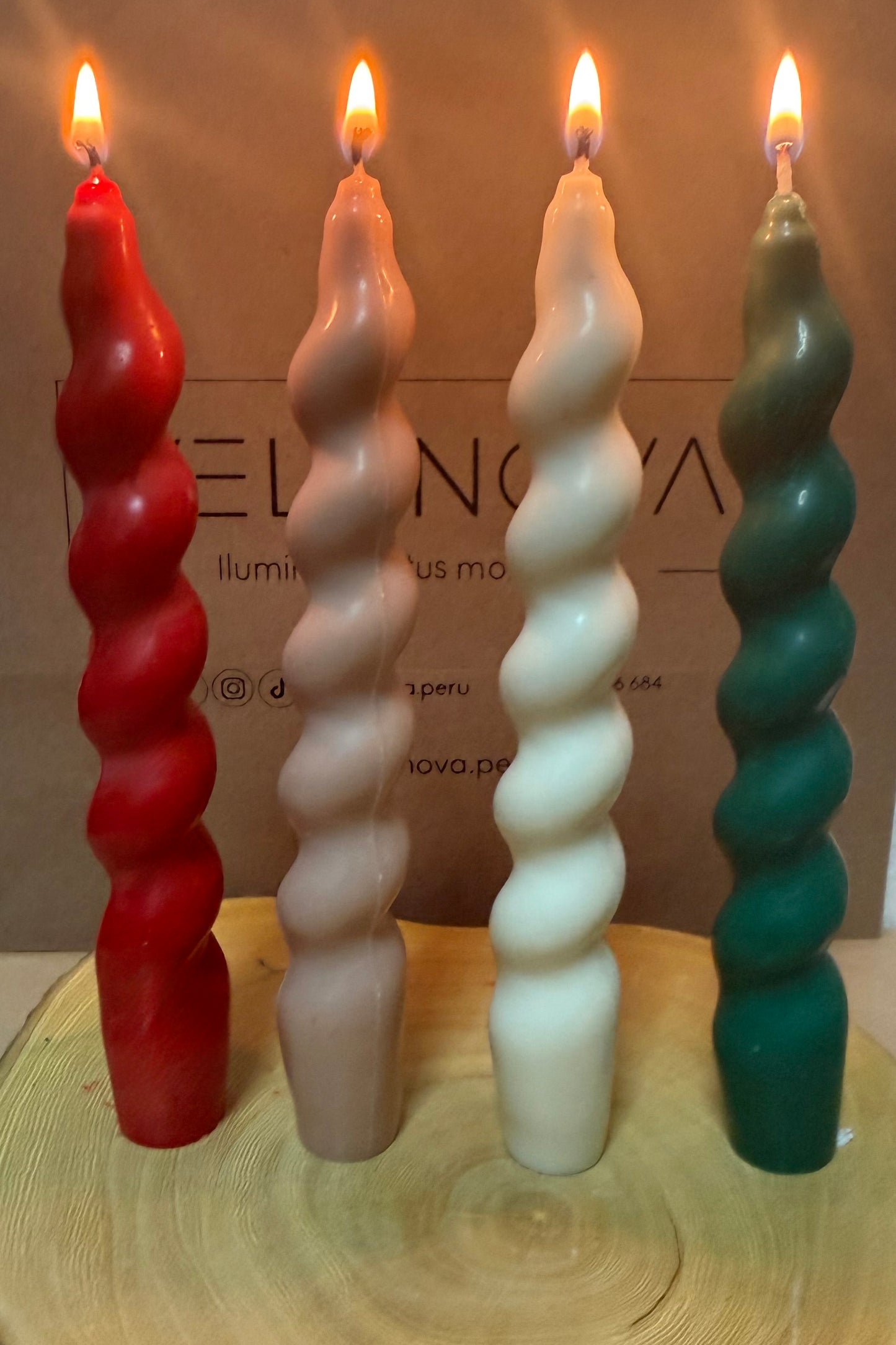 Vela Espiral Premium x18cm - 55gr