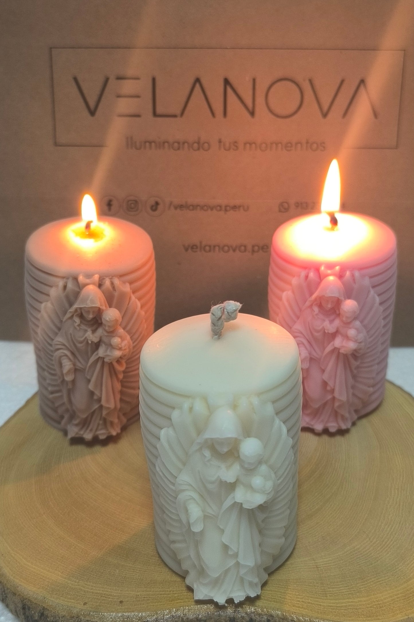 Vela Virgen de Guadalupe x7.5cm - 170gr