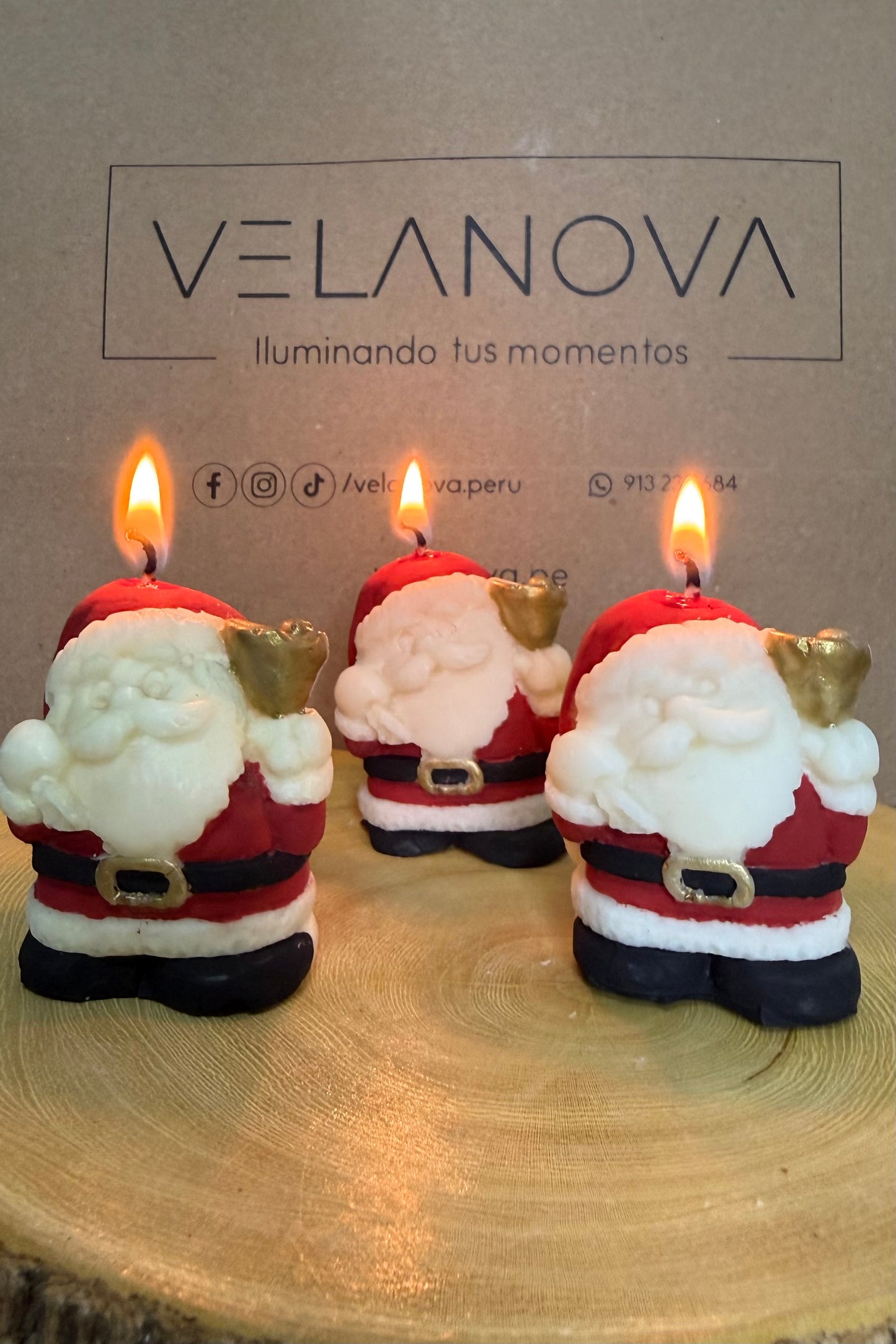 Vela Papá Noel x5cm - 50gr