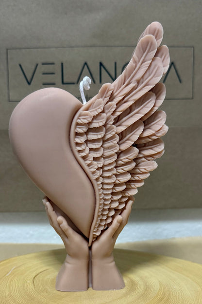 Vela Corazón de Ángel x12.5cm - 350gr