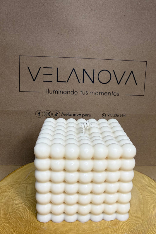 Vela Nova Cube x8cm - 450gr